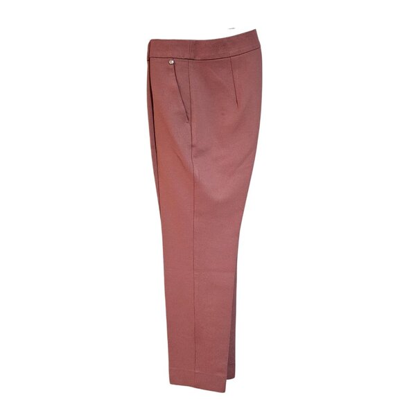Max Mara Women's Slim Fit Mauve Trousers Quiet Luxury Business Court Core sz 8 - Picture 3 of 16